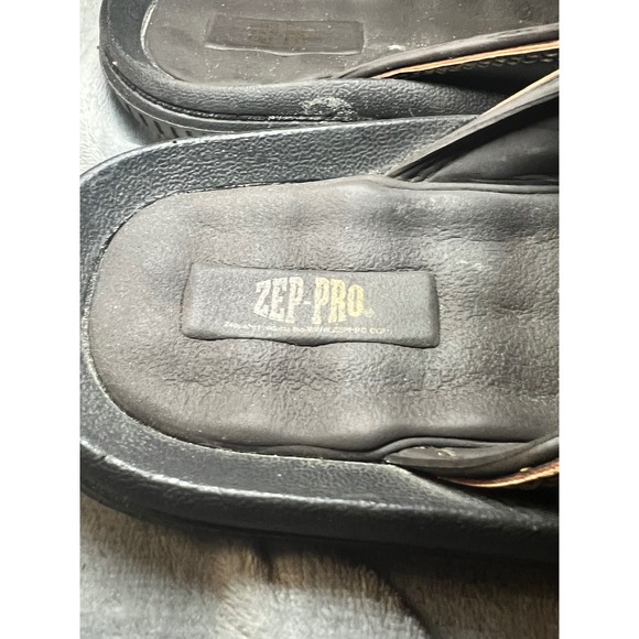 Zep-Pro Mens Leather Flip Flops Florida Gators Logo Sandals Black Size 11 main image 6